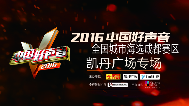 2016《中国好声音》成都赛区海选凯丹广场专场